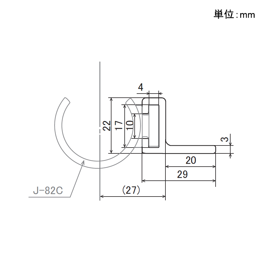 樹脂レール L-20（EF-1253 AES WGR）｜製品案内｜ものづくり×改善ナビ